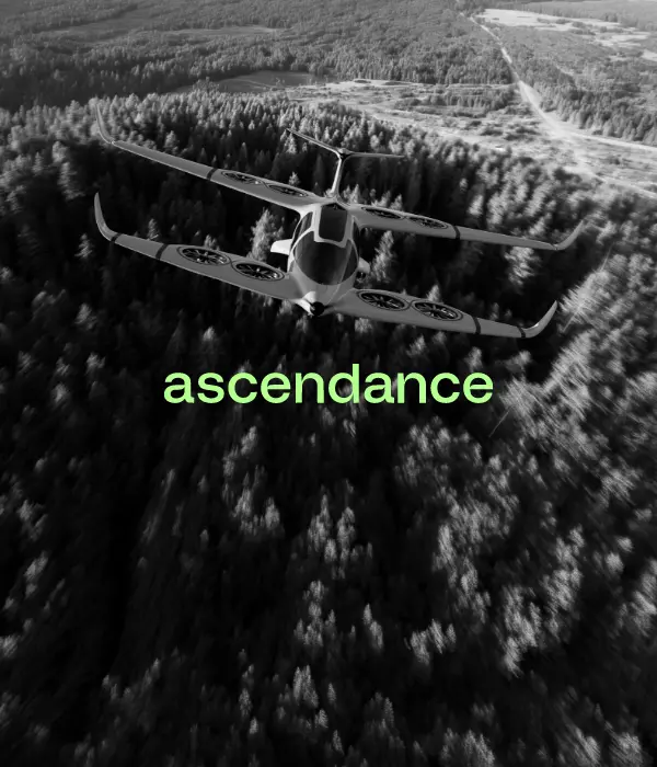 Illustration du projet Ascendance : média de marque de l'aviation hybride | Folks