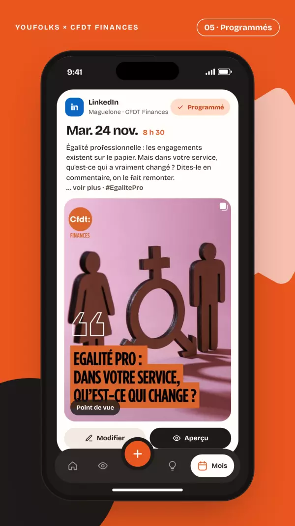 Illustration du projet CFDT
